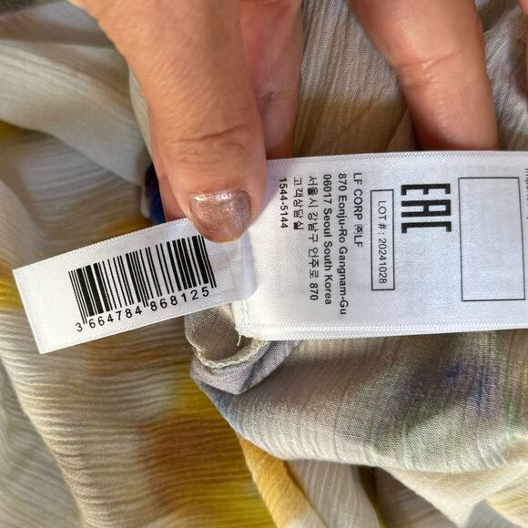 ba&sh FIPAN Printed Palazzo Wide Leg Pants 10 NWOT - Picture 13 of 15